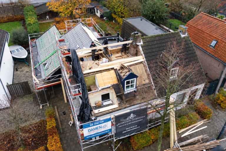 Complete pannendakrenovatie uitgevoerd door Peters Dak Technieken