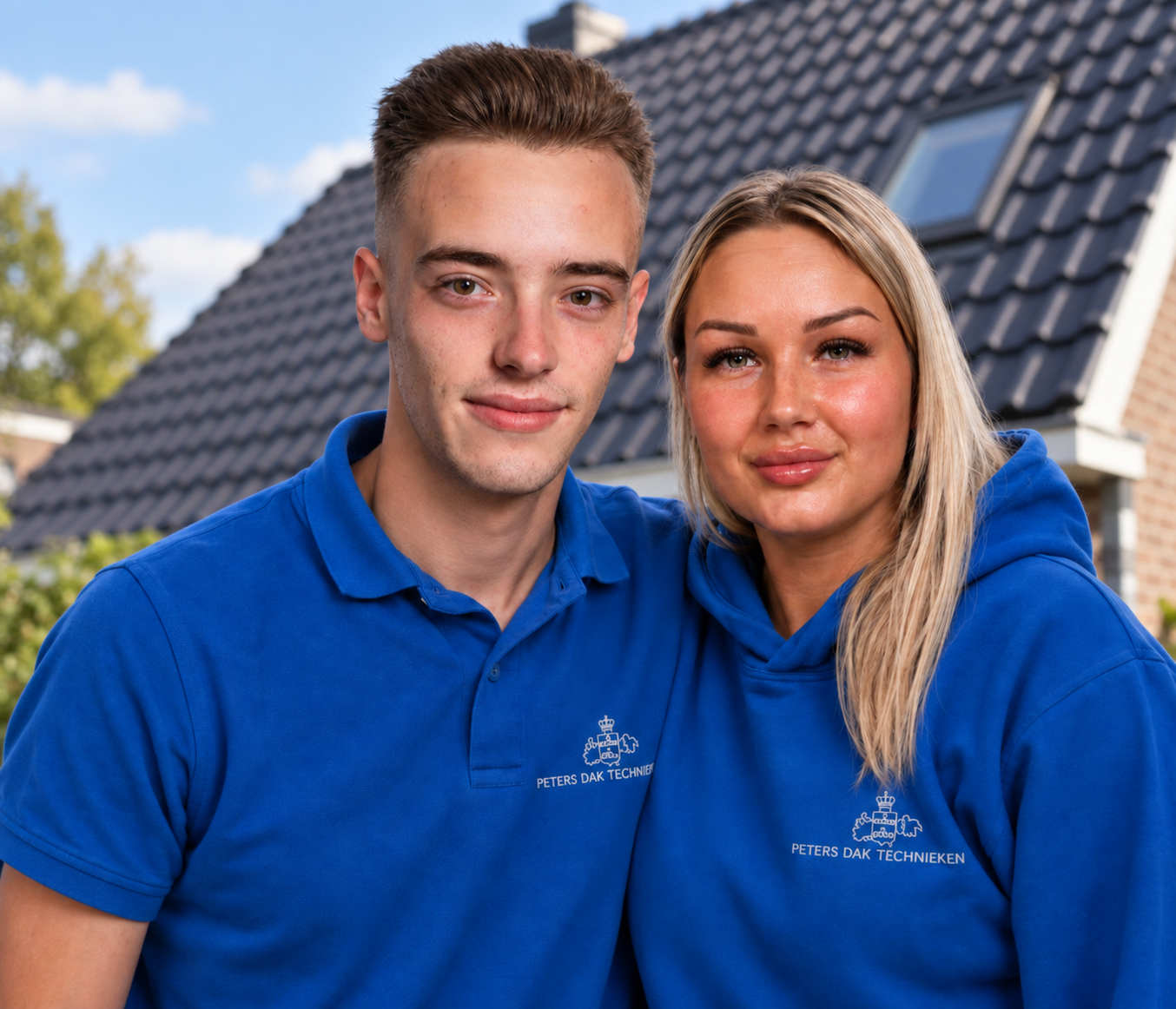 Aaron en Daantje van Peters Dak Technieken